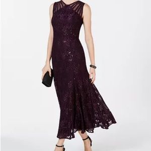 R & M Richards sequin gown